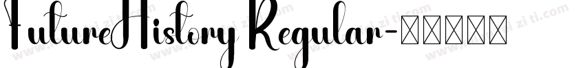 FutureHistory Regular字体转换